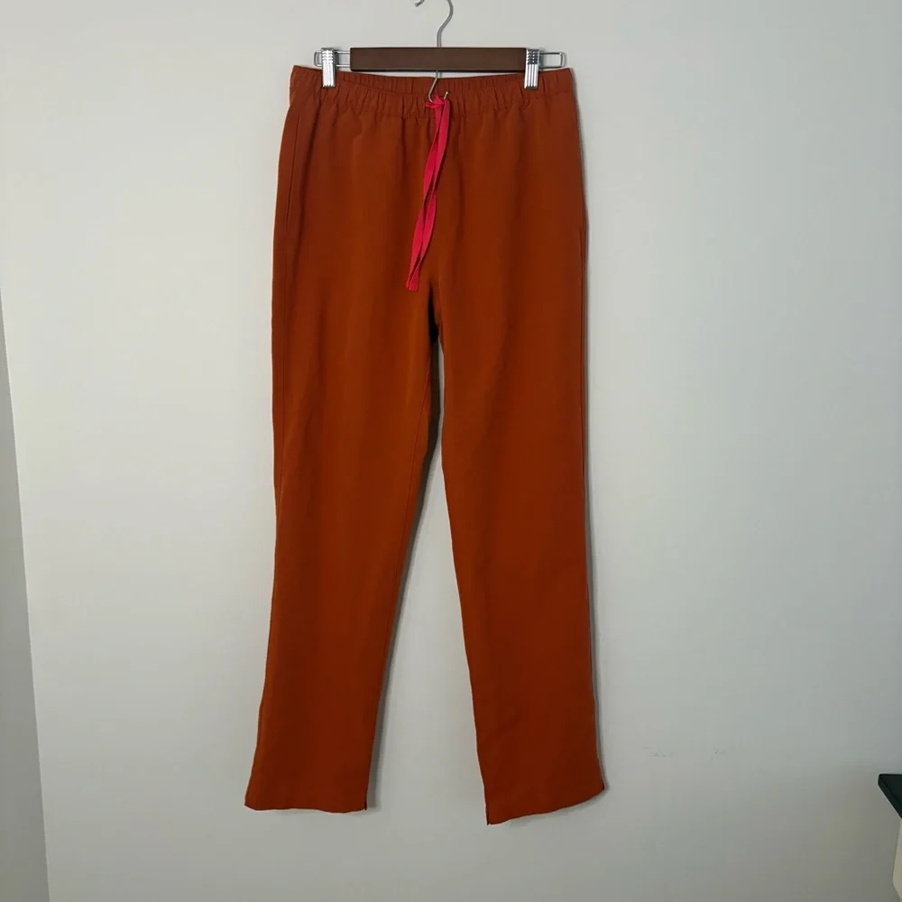 Figs Technical Collection Adult Small Orange Scrip Pants Bottoms